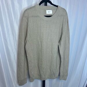 NN.07 Jaden 6634 Linen Crew Neck Sweater Irish Cream Color, size XL
